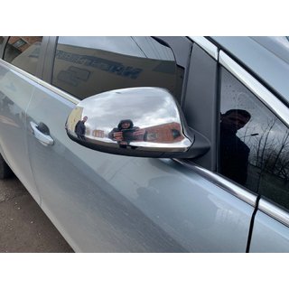 Накладки на Зеркала (2 шт, Нержавейка) Opel Astra J 2009-2015 гг. фото 2
