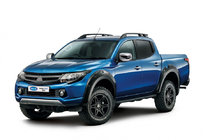 Mitsubishi L200 2015-2024 гг. Рейлинги OmsaLine Sport (2 шт, черные) фото 1