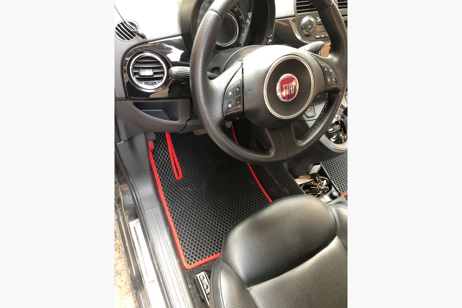 Fiat 500/500L 2013-2022 гг. Коврики EVA (для 500, черные) Image
