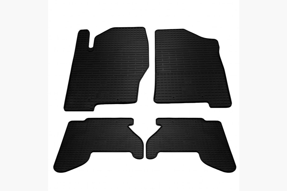 Nissan Navara 2006-2015 гг. Резиновые коврики (4 шт, Stingray Premium) Image
