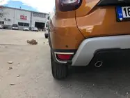 Renault Duster 2018-2024 гг. Накладки на задние отражатели 2 шт, нержавейка фото 1