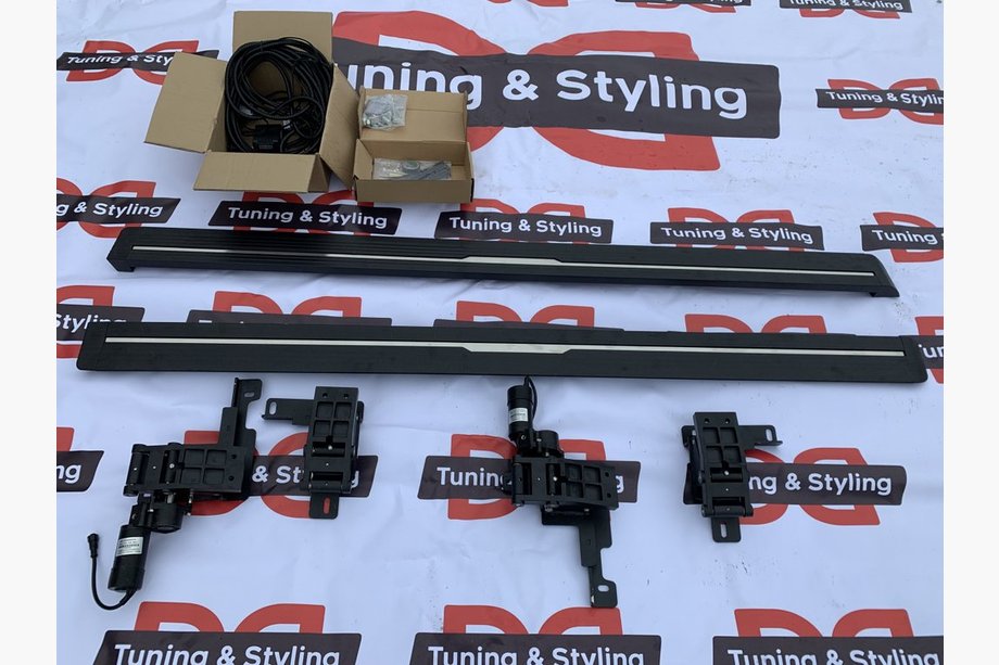 Range Rover Sport 2014-2022 гг. Боковые пороги с выдвижным механизмом (2 шт., алюминий) Image
