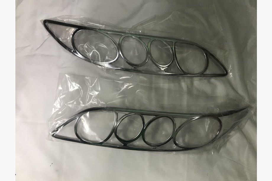 Mazda 6 2003-2008 гг. Накладки на Фары (2 шт, пластик) Image