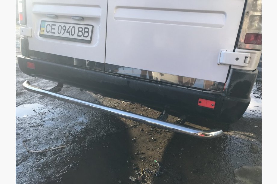 Volkswagen LT 1995-2006 гг. Накладка на багажник (2 части, нержавейка) Image