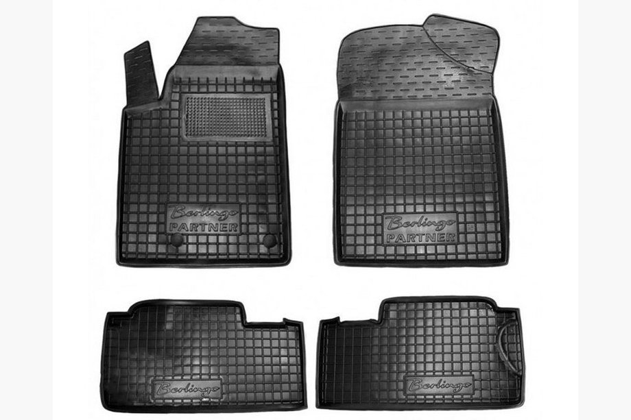 Citroen Berlingo 1996-2008 гг. Резиновые коврики с бортиком (Autogumm) Image