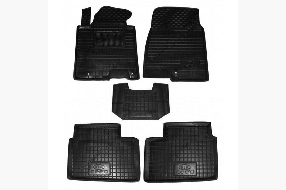 Kia Ceed 2012-2018 гг. Резиновые коврики с бортиком 5D (Autogumm) Image