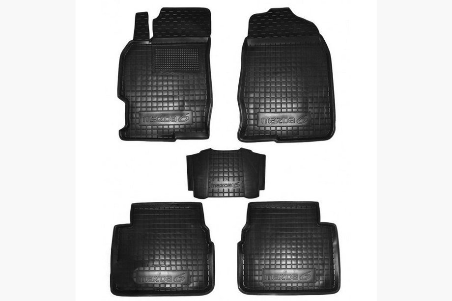 Mazda 6 2008-2012 гг. Резиновые коврики с бортиком (Autogumm) Image