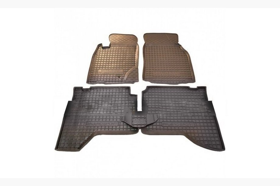 Mitsubishi Pajero Sport 1996-2007 гг. Резиновые коврики с бортиком (Autogumm) Image