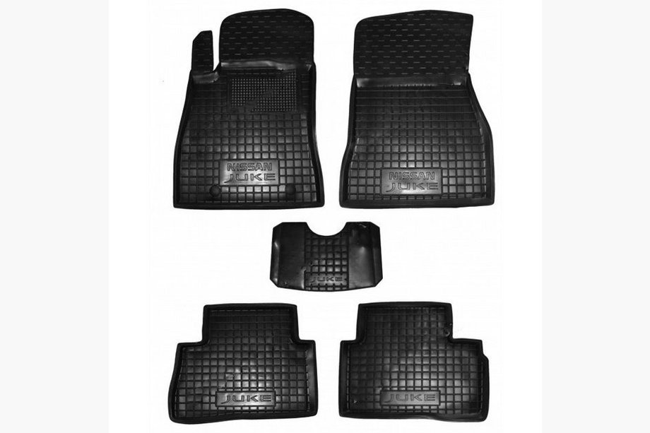 Nissan Juke 2010-2019 гг. Резиновые коврики с бортиком (Autogumm) Image