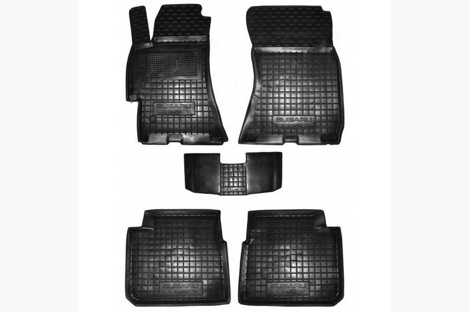 Subaru Outback 2005-2009 гг. Резиновые коврики с бортиком (Autogumm) Image