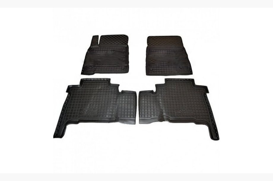 Toyota Land Cruiser 200 2007-2021 гг. Резиновые коврики с бортиком 2007-2012 (Autogumm) Image