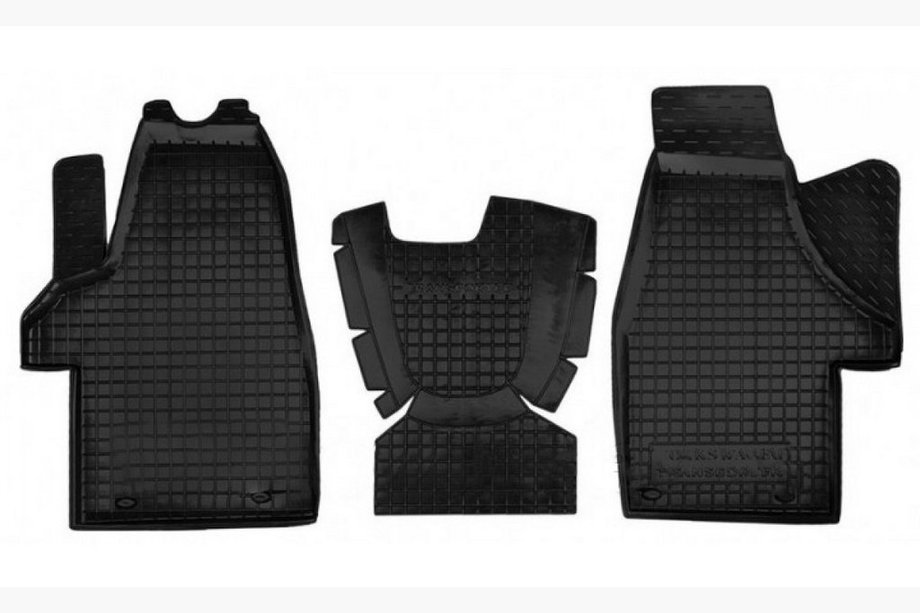 Volkswagen T5 2010-2015 гг. Резиновые коврики с бортиком Multivan 1+1 (Autogumm) Image