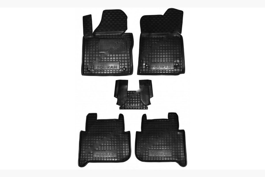 Volkswagen Touran 2010-2015 гг. Резиновые коврики с бортиком (Autogumm) Фото 1
