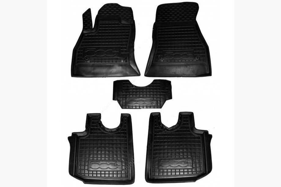 Fiat 500/500L 2013-2022 гг. Резиновые коврики с бортиком 500L (Autogumm) Image