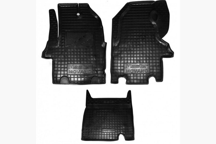 Renault Master 1998-2010 гг. Резиновые коврики с бортиком (Autogumm) Image
