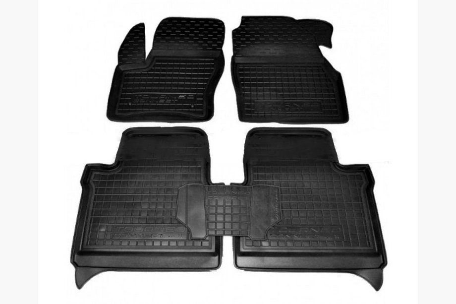 Ford Connect 2014-2021 гг. Резиновые коврики с бортом короткая база (Autogumm) Image