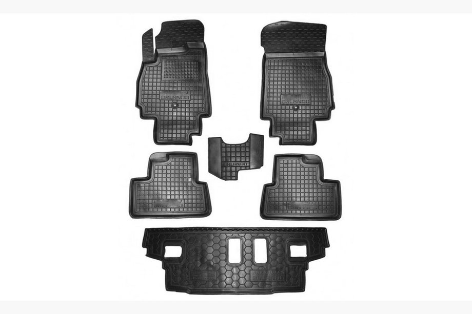 Chevrolet Orlando 2010-2018 гг. Резиновые коврики с бортиком 7 мест (Autogumm) Image