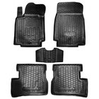 Nissan Micra K12 2003-2010 гг. Резиновые коврики с бортиком (Autogumm) фото 1