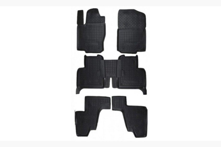 Mercedes GL/GLS class X166 2012-2019 гг. Резиновые коврики с бортиком 7 мест (Autogumm) Image