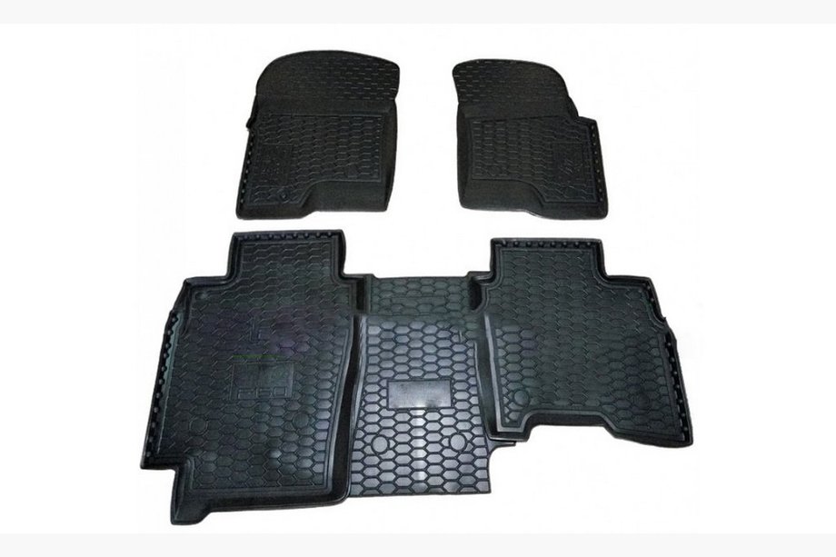 Ford F-150 2014-2021 гг. Резиновые коврики с бортиком 2004-2008 5 мест (Autogumm) Image