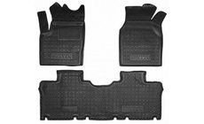 Volkswagen Sharan 1995-2010 гг. Резиновые коврики с бортиком 1995-2000 5 мест (Autogumm) фото 1