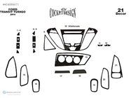 Ford Custom 2013-2022 гг. Накладки на Панель Приборов Карбон фото 3
