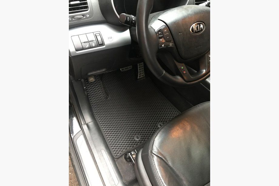 Kia Sorento II XM 2009-2014 гг. Коврики 2009-2012 (EVA, Черные) Image