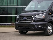 Ford Transit 2014- гг. Хром Накладки на Решетку (2019+, 4 шт, Нержавейка) фото 1