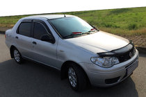 Fiat Albea 2002-2012 гг. Дефлектор капота EuroCap фото 1