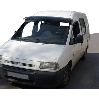 Козырек на лобовое стекло (черный глянец, 5мм) Peugeot Expert 1995-2007 гг. фото 1