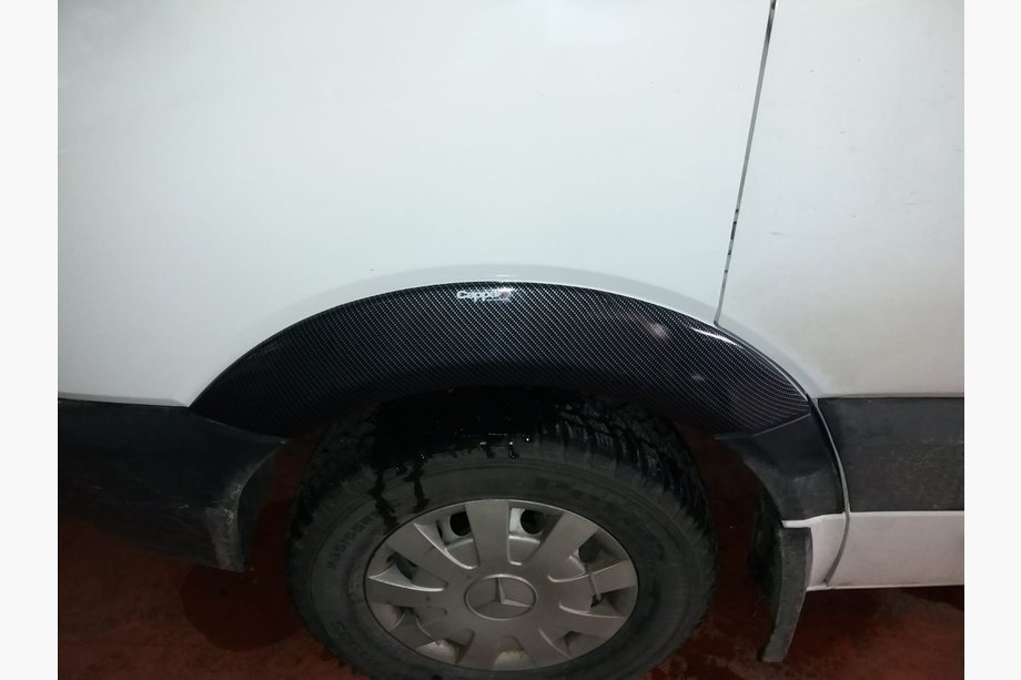 Mercedes Sprinter W906 2006–2018 гг. Широкие накладки на арки (4 шт, под карбон) Image