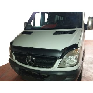 Дефлектор капота под карбон 2006-2013 (EuroCap) Mercedes Sprinter W906 2006–2018 гг. фото 1