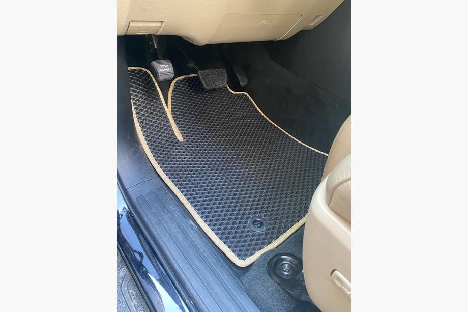 Toyota Sequoia 2007-2022 гг. Полиуретановые коврики 3 ряда (EVA, черные) Image