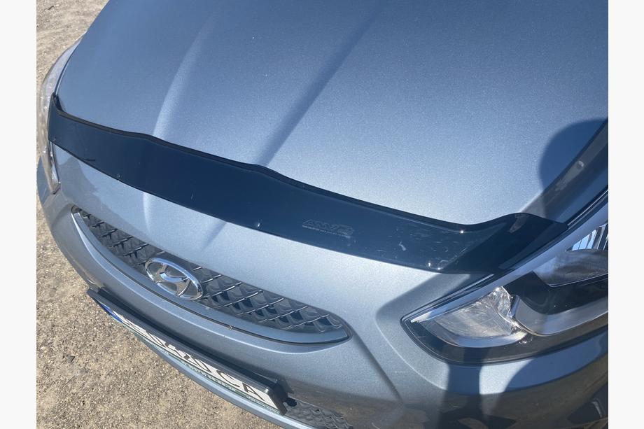 Hyundai Accent 2011-2017 гг. Дефлектор капота 2011-2017 (ANV) Image