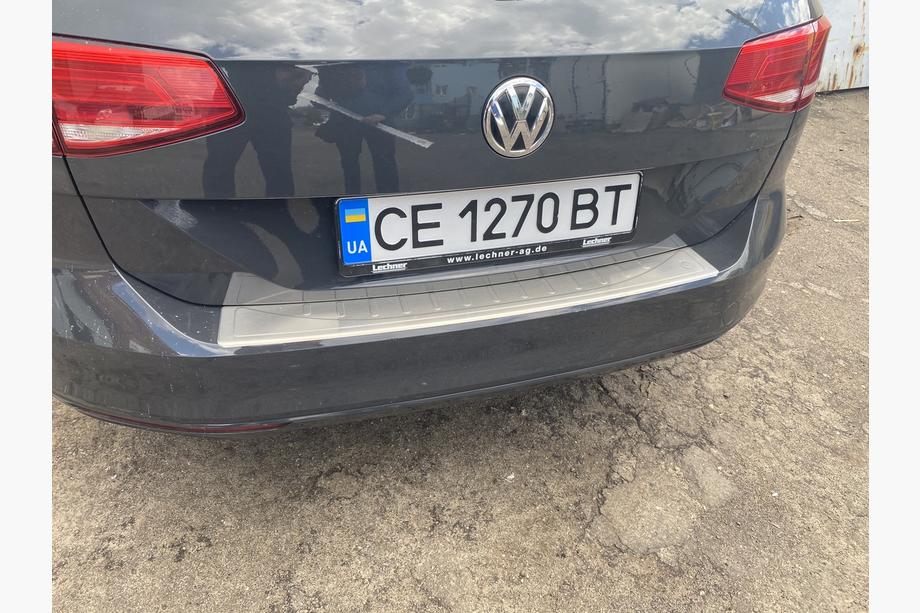 Volkswagen Passat B8 2015-2023 гг. Накладка на задний бампер OmsaLine Нержавейка Image