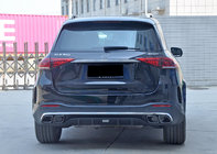 Mercedes GLE W167 2018- гг. Задний диффузор с насадками глушителя GLE63 Silver (2018-2026) фото 1