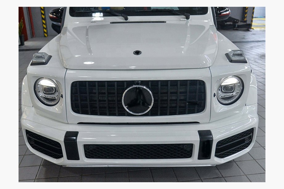Mercedes G class W463 2018-2024 гг. Решетка и Накладки на Фары G63 Фото 2