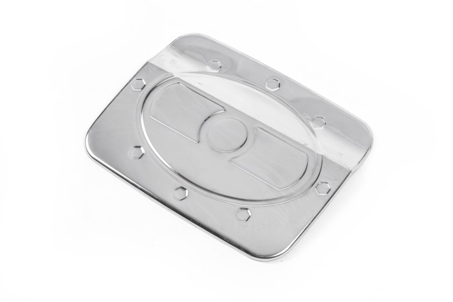 Hyundai Accent 2006-2010 гг. Накладка на лючок бензобака Carmos нержавейка Image