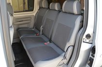 Volkswagen Caddy 2010-2015 гг. Авточехлы (Эко-кожа↗Ткань, Premium) фото 5
