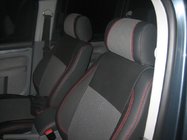 Volkswagen Caddy 2010-2015 гг. Авточехлы (Эко-кожа↗Ткань, Premium) фото 2