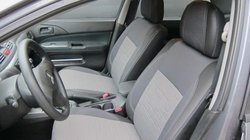 Mitsubishi Lancer 9 2004-2008 гг. Авточехлы (Эко-кожа↗Ткань, Premium) фото 1