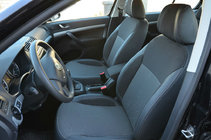 Skoda Octavia II A5 2006-2010 гг. Авточехлы (Эко-кожа↗Ткань, Premium) фото 1