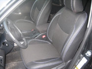 Toyota Rav 4 2006-2013 гг. Авточехлы (Эко-кожа↗Ткань, Premium) фото 1
