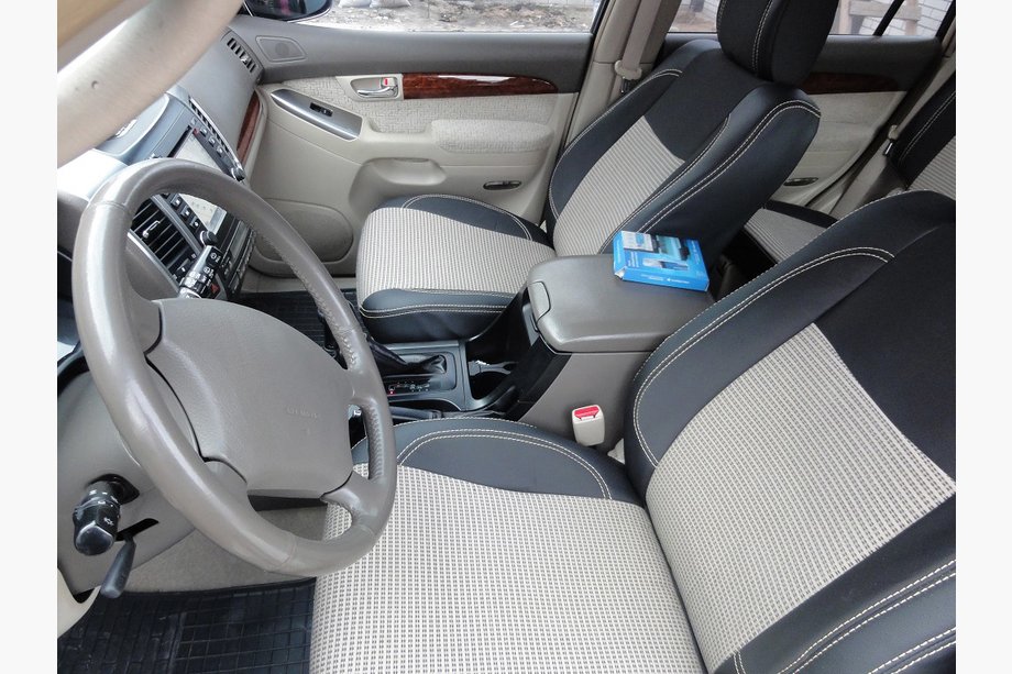 Toyota Land Cruiser Prado 120 2002-2009 гг. Авточехлы SoyuzAuto Premium Series Фото 2