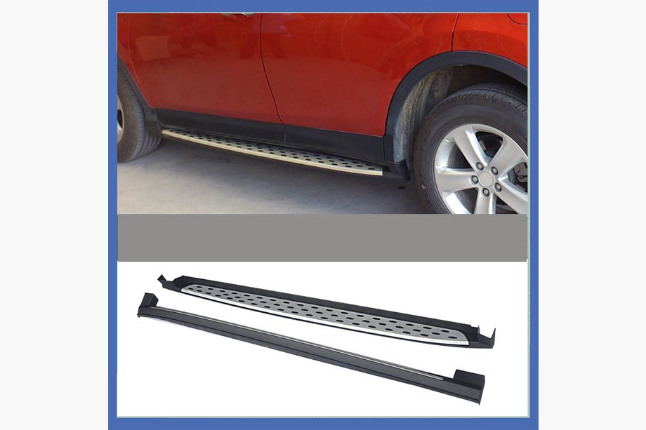 Toyota Rav 4 2013-2018 гг. Боковые Подножки OEM V2 (2013-2016, 2 шт, Алюминий) Image