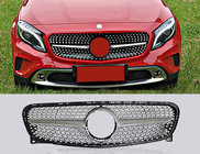 Mercedes GLA X156 2014-2019 гг. Передняя решетка радиатора Diamond Silver (2014-2016) фото 6