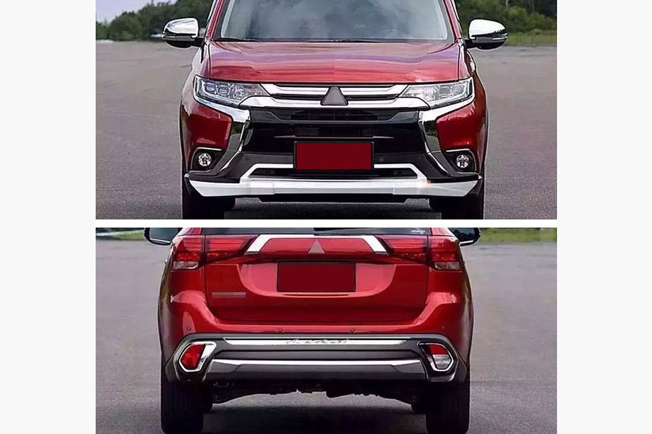 Mitsubishi Outlander 2012-2021 гг. Передние и задние накладки (2 шт., 2015-2018) Image