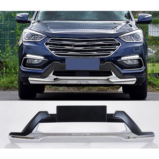 Накладки на передний и задний бампер (2016-2018) Hyundai Santa Fe 3 2012-2018 гг. фото 1