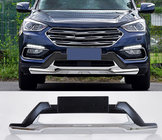 Hyundai Santa Fe 3 2012-2018 гг. Накладки на передний и задний бампер (2016-2018) фото 1