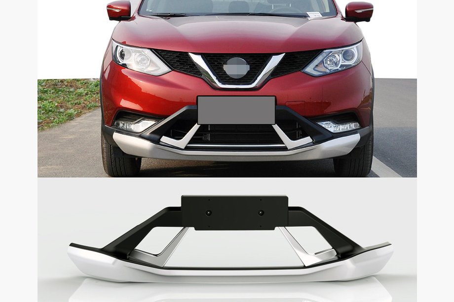 Nissan Qashqai 2014-2021 гг. Передние и задние накладки V3 (пластик) Image